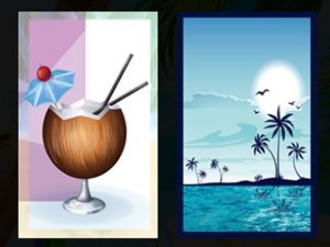 Beach Cocktails Memory Online Puzzle Game