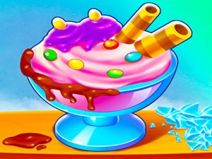 DIY Ice Cream Roll Cone Online Cooking Game