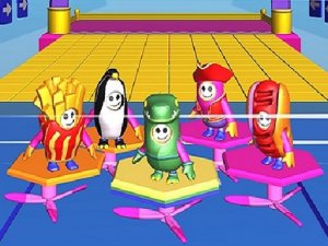 Fall Guys & Fall Girls Knockdown Multiplayer Online Game Arcade Game