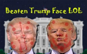 Beaten Trump Face LOL - Funny Face Deformation Game Online