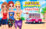 Besties Summer Vacation: Princess Beach Trip Online Game