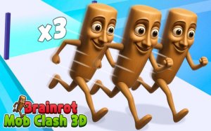 Brainrot Mob Clash 3D: Merge & Battle Online Game