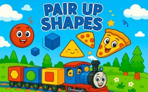Pair Up Shapes - Geometry Puzzle Online Game