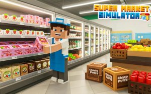 Pixels Supermarket Simulator: Free Kids Shopping Online Game
