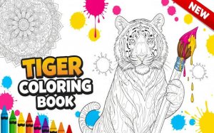 Tiger Coloring Book: Free Online Art & Relaxation Game